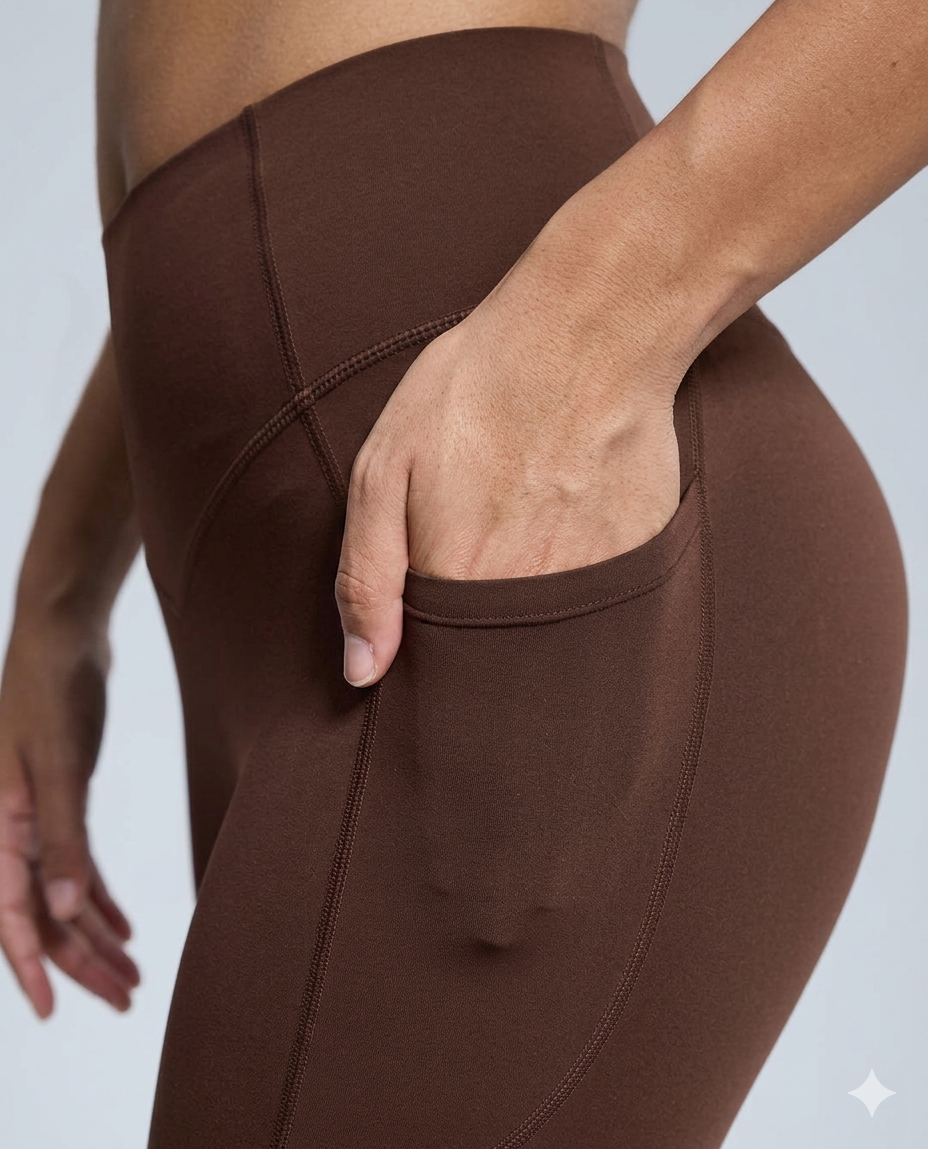 Brown Leggings w/ pockets